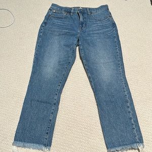 Madewell Perfect Vintage Jean in 29P, high rise.